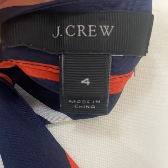 J Crew Striped Black and White Dress Size 4 - Picture 6 of 6